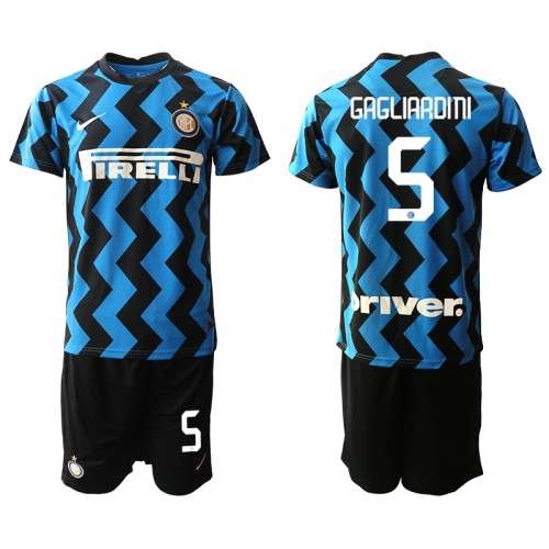 Inter Milan Dres Roberto Gagliardini 5 Dječji Domaći 2020/21 Kratkih Rukava Inter Milan Dres Roberto Gagliardini 5 Dječji Domaći 2020/21 Kratkih Rukava